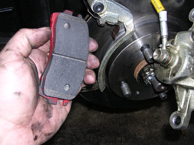 performance brake rotors installed